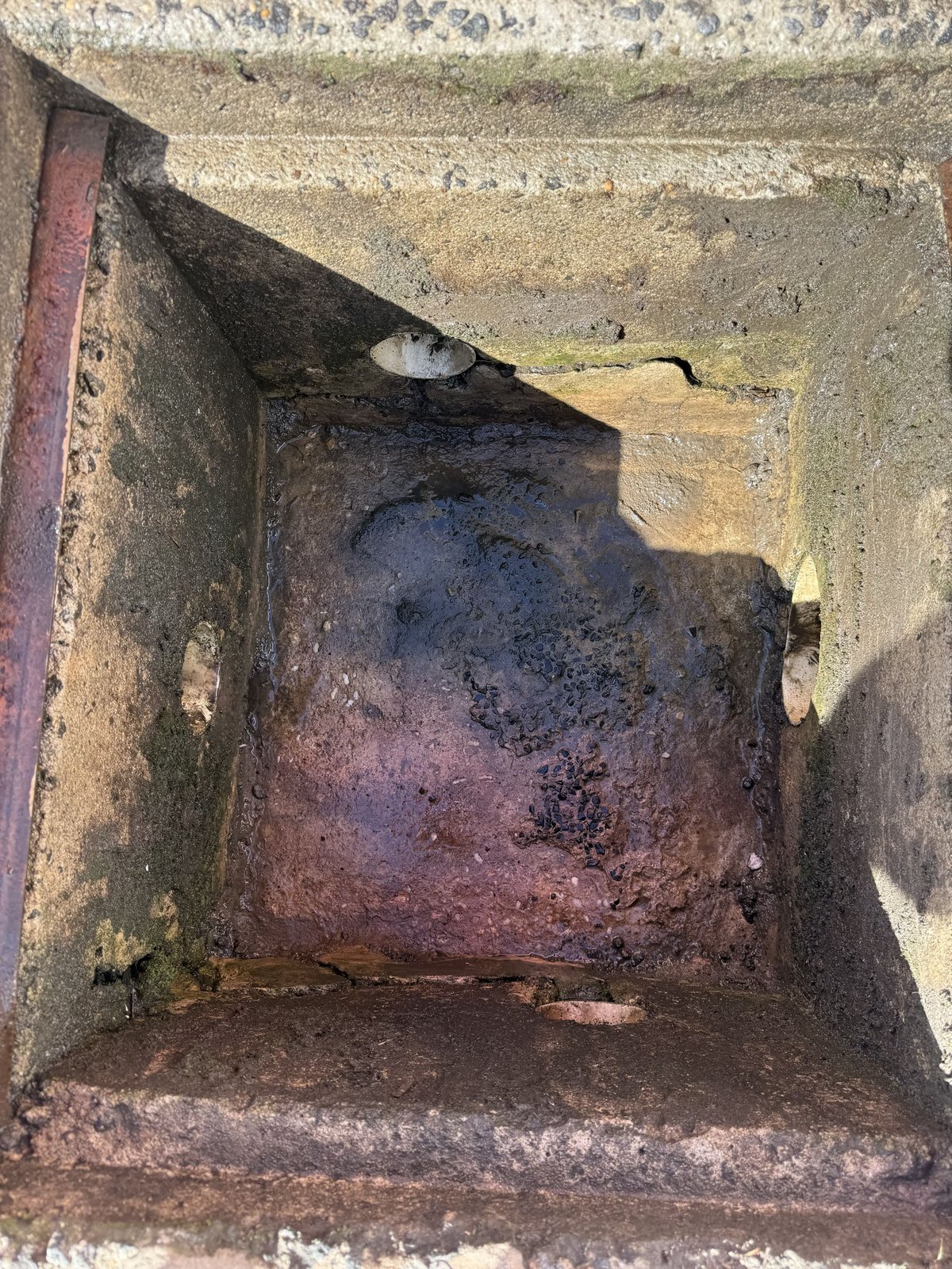 Stormwater drain after clearing