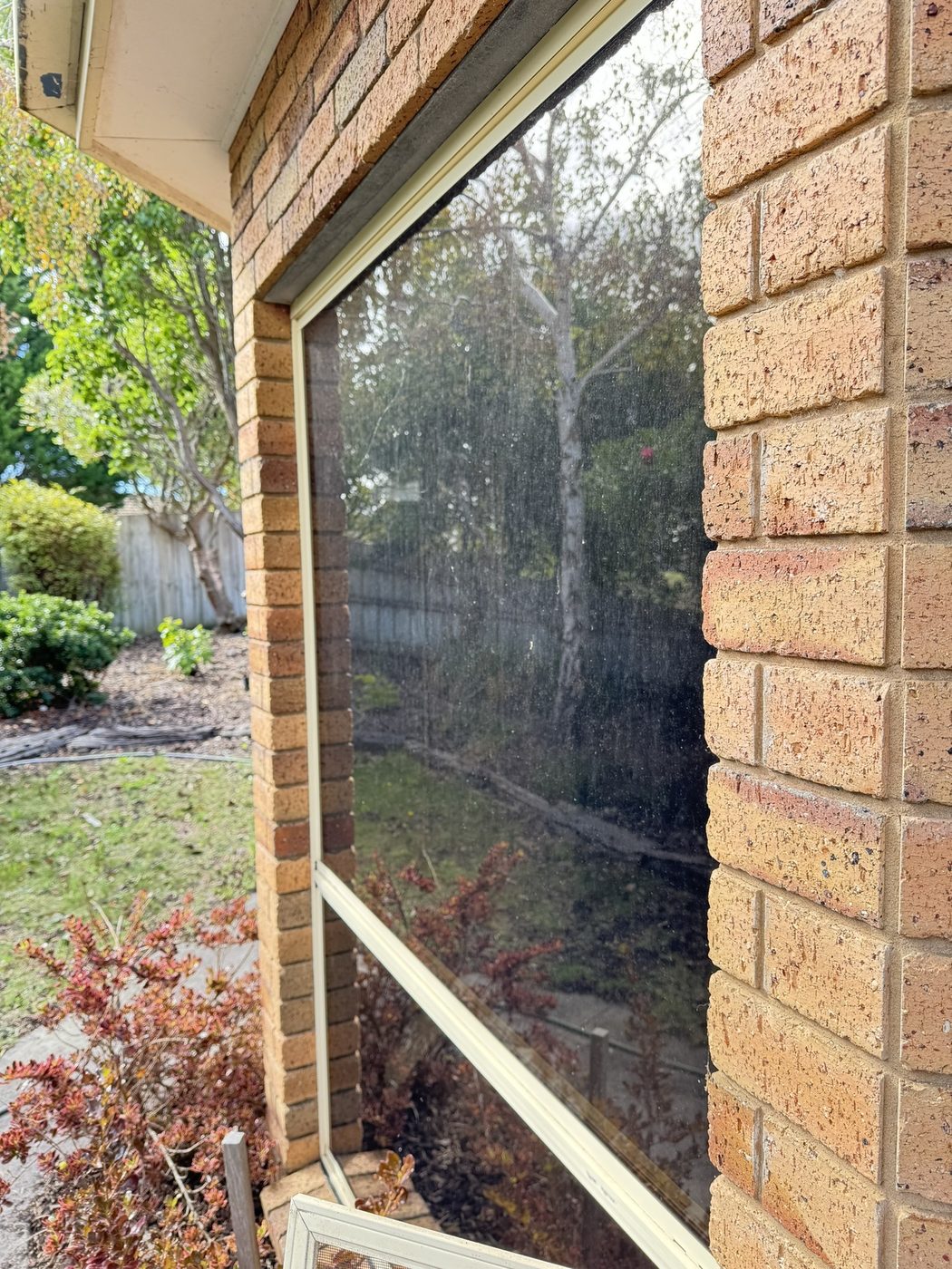 Window before cleaning